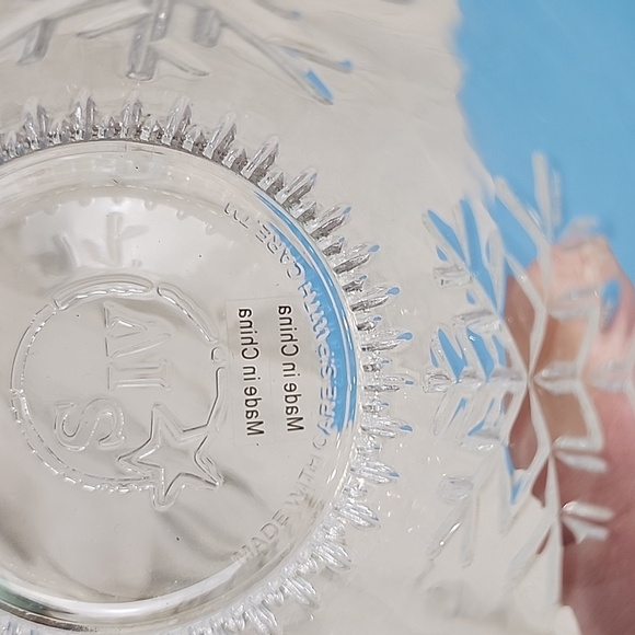 Set of 2 Snowflakes Rocks Glass bourbon whiskey rocks drinking glasses NEW - Picture 4 of 5